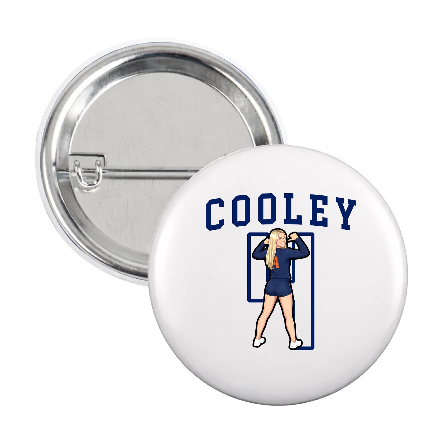 Game Day Button — Shirsey in White