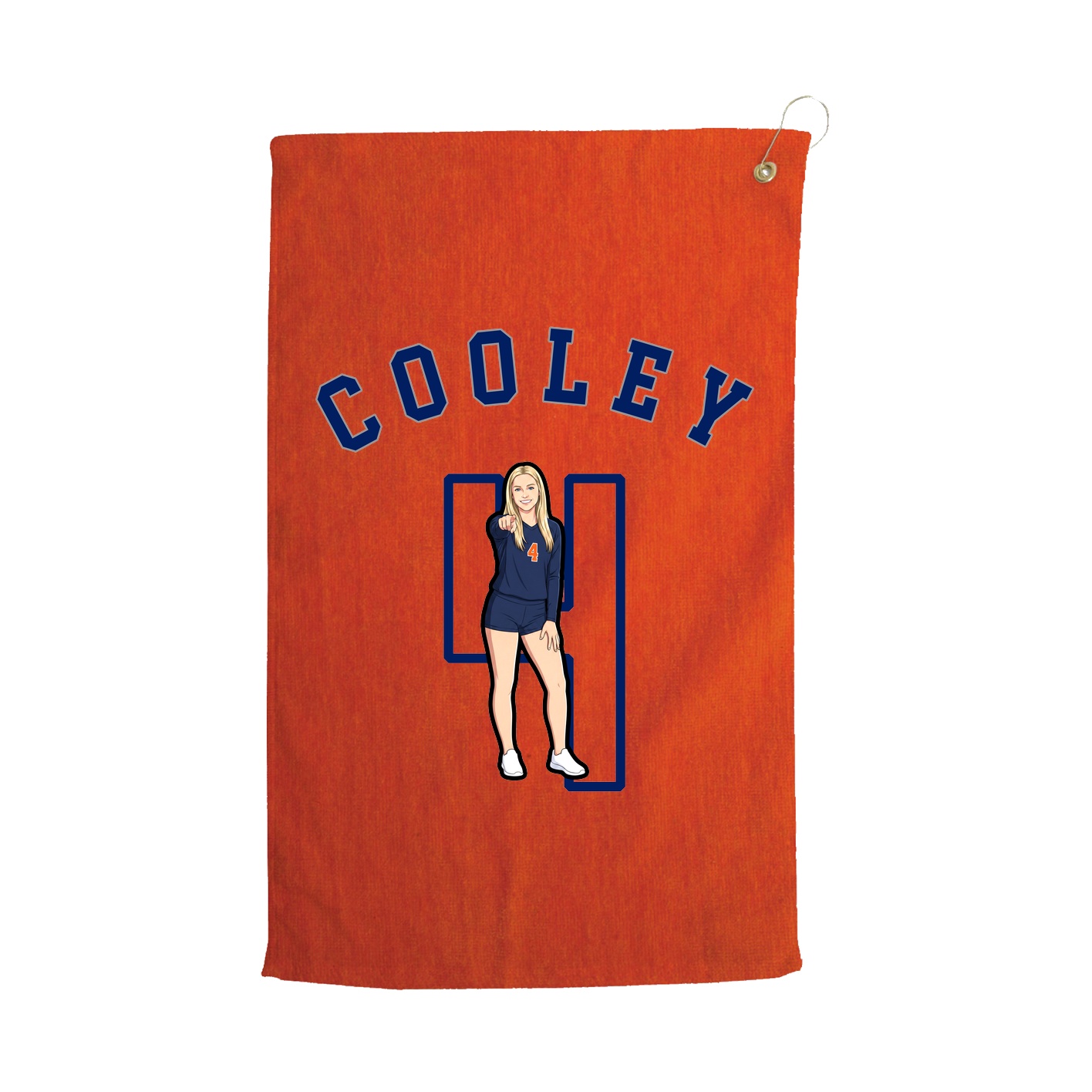 Golf Towel — Shirsey Arch in Orange