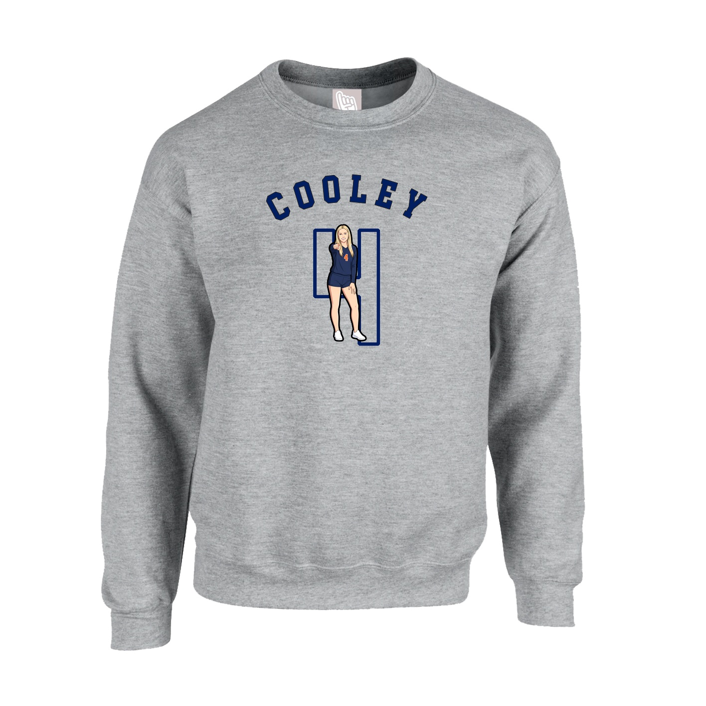 Fleece Crew — Shirsey Arch in Grey