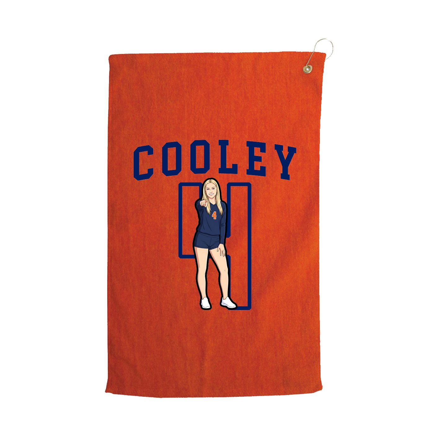 Golf Towel — Shirsey in Orange