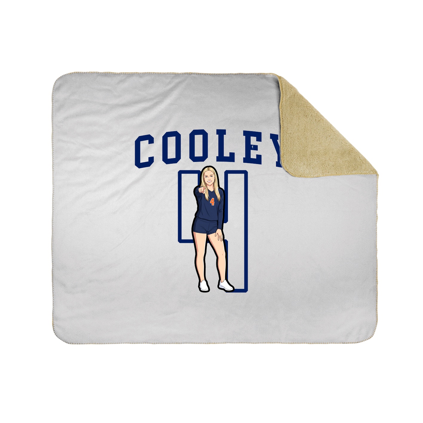 Throw Blanket — Shirsey in White