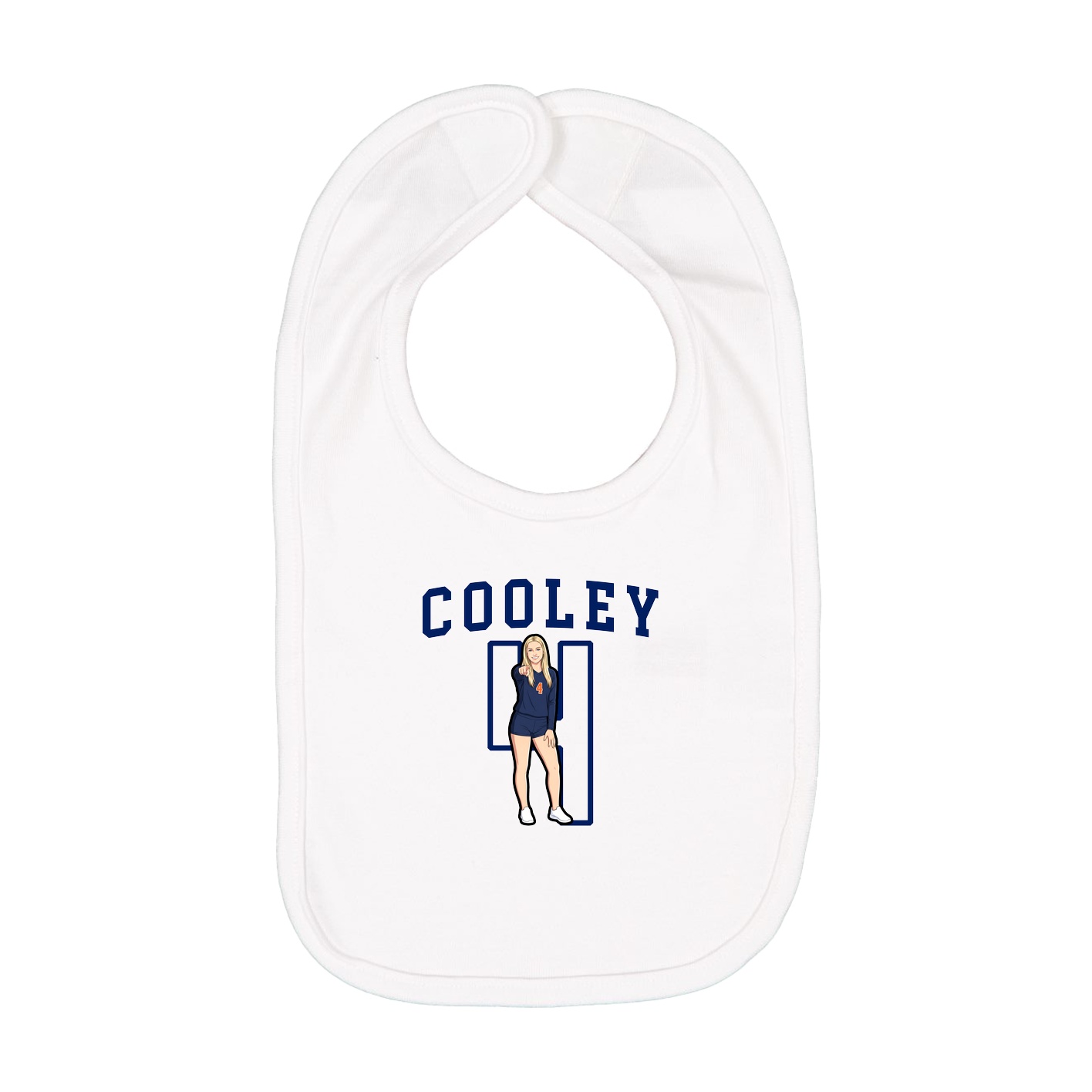 Infant Bib — Shirsey in White
