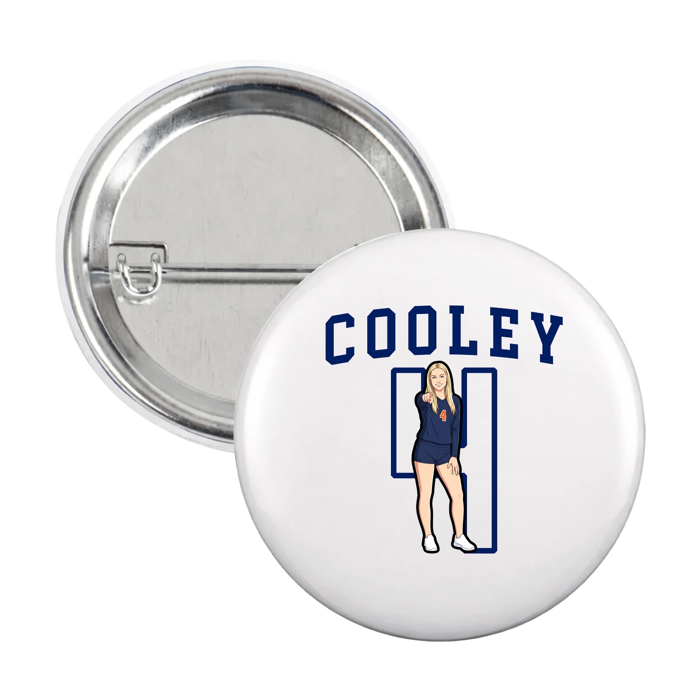 Game Day Button — Shirsey in White