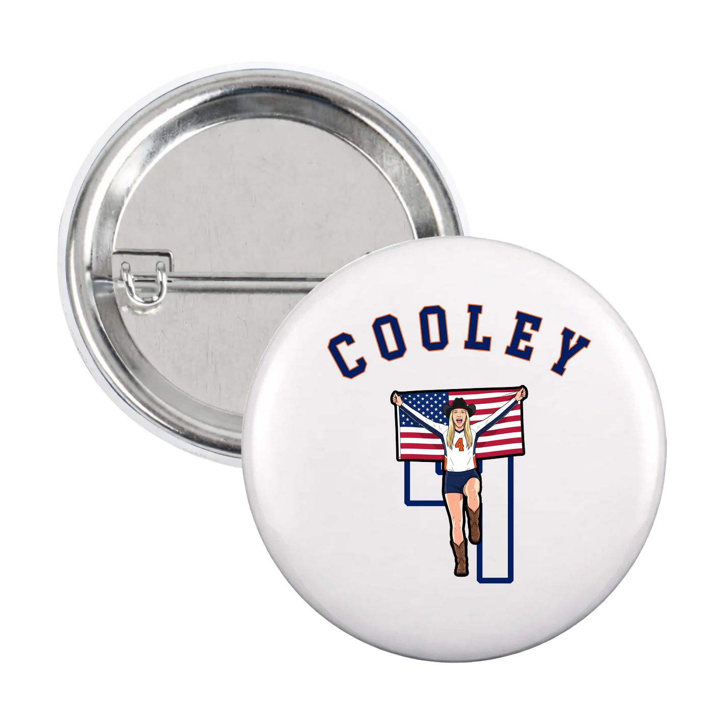 Game Day Button — Shirsey Arch in White