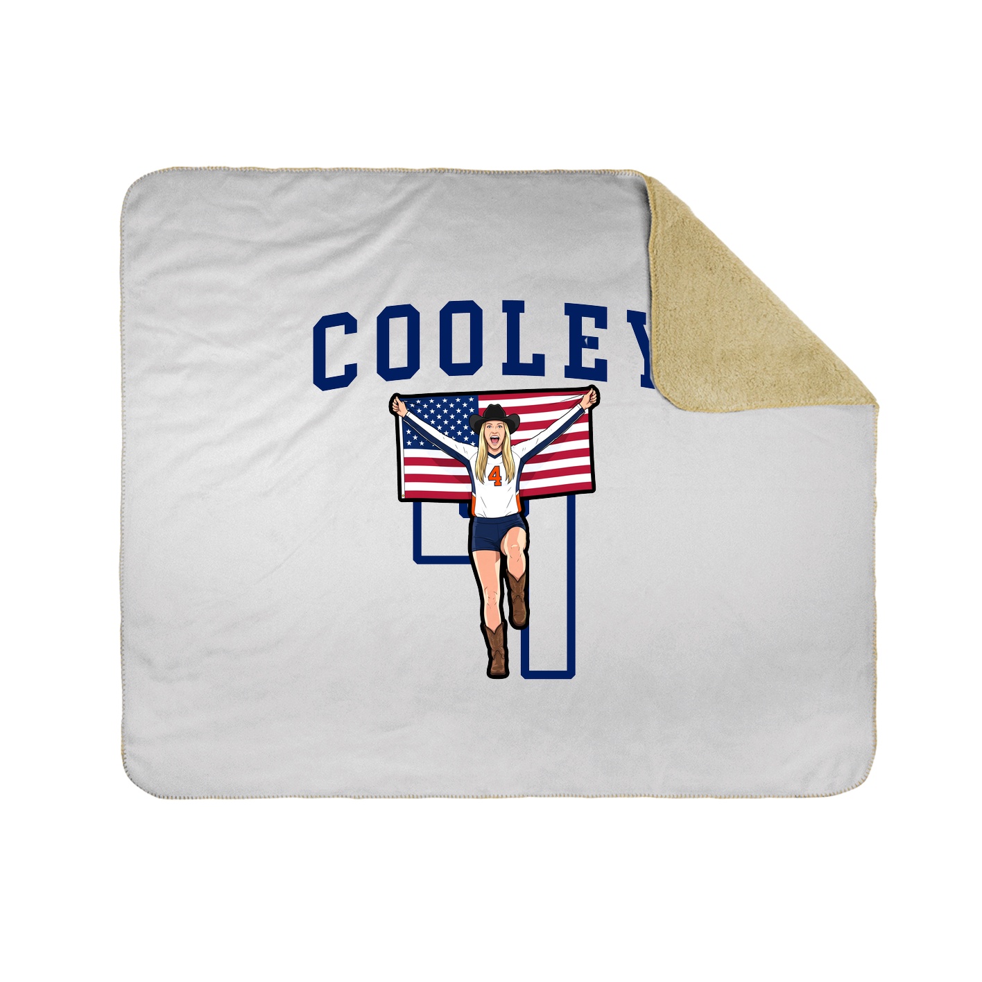 Throw Blanket — Shirsey in White