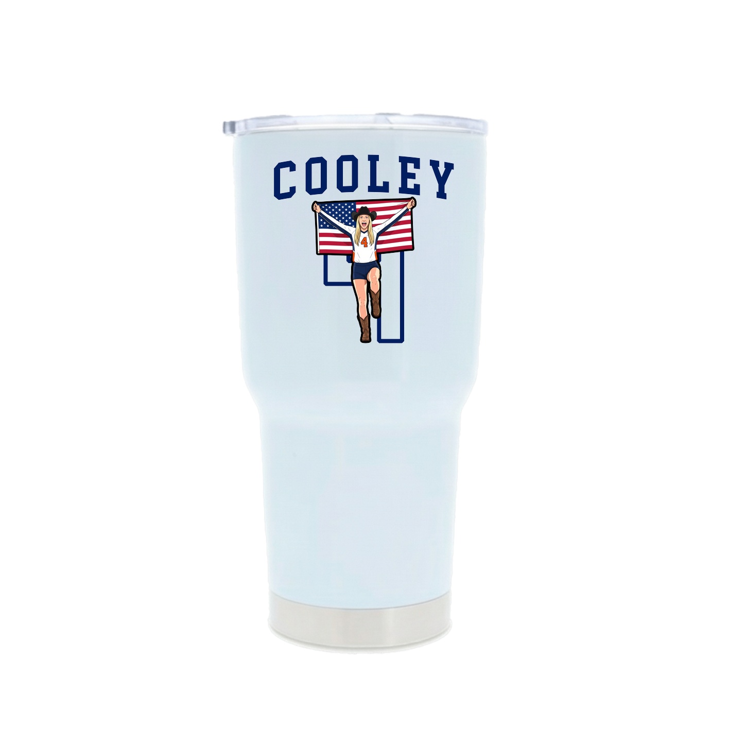 30oz Stainless Steel Tumbler — Shirsey in White