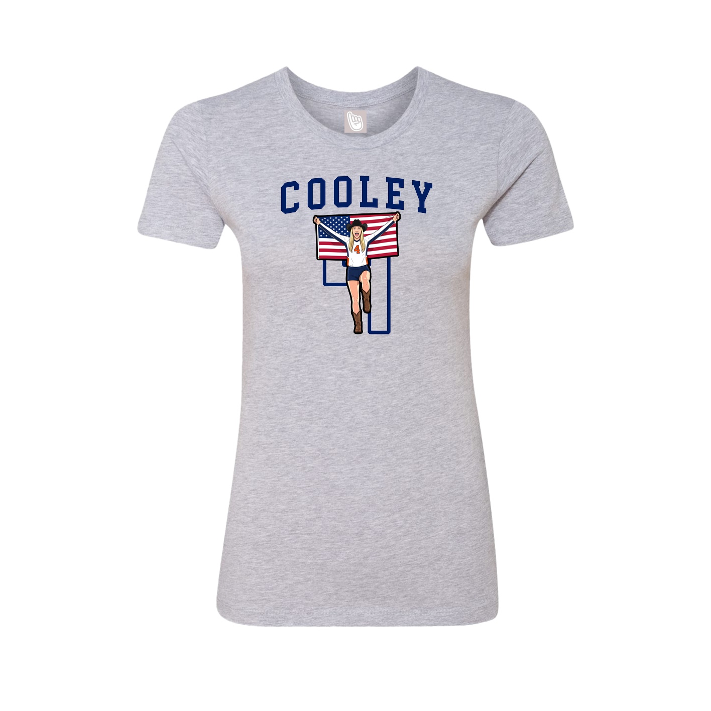 Fitted Women's Tee — Shirsey in Grey