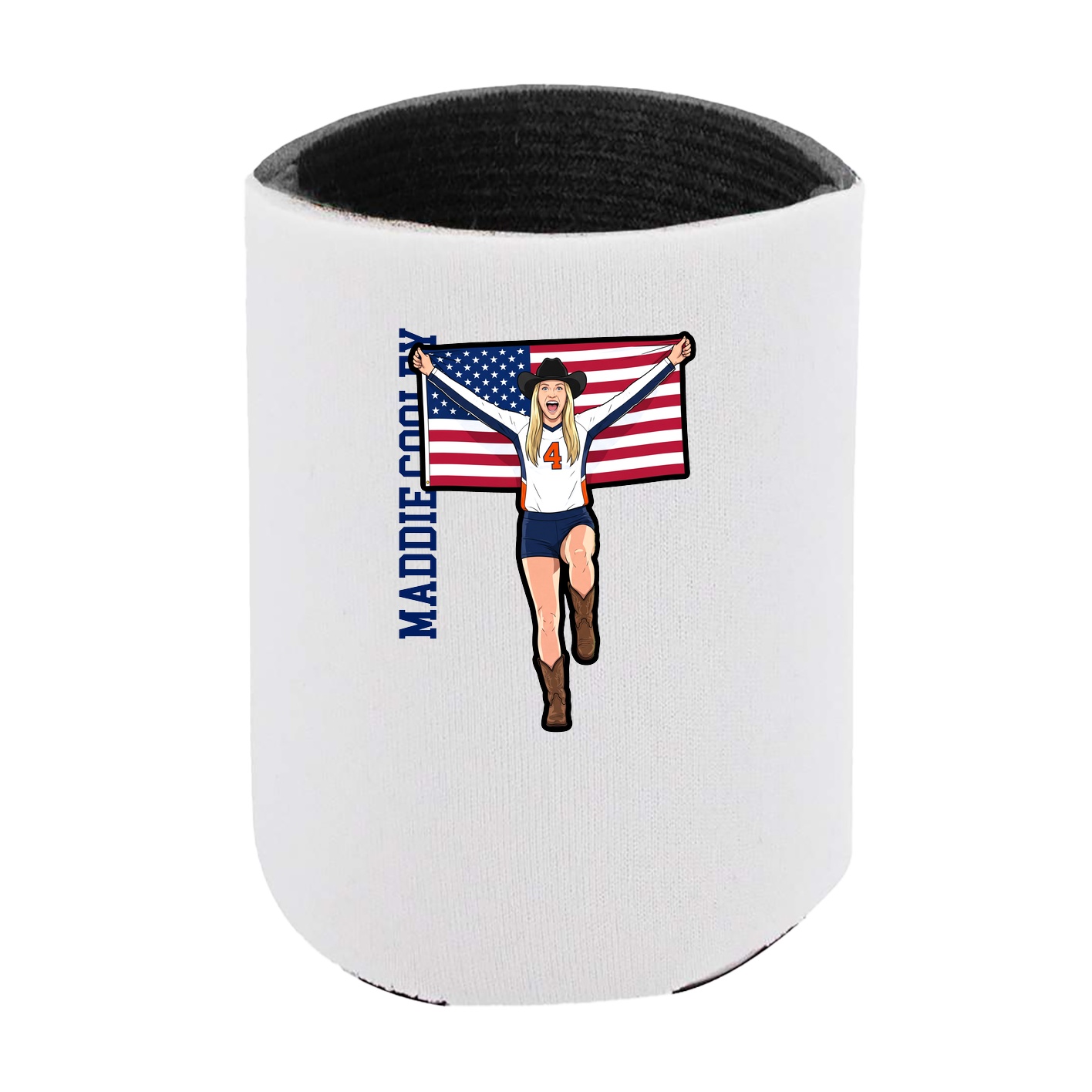 Can Holder — Name Vertical in White