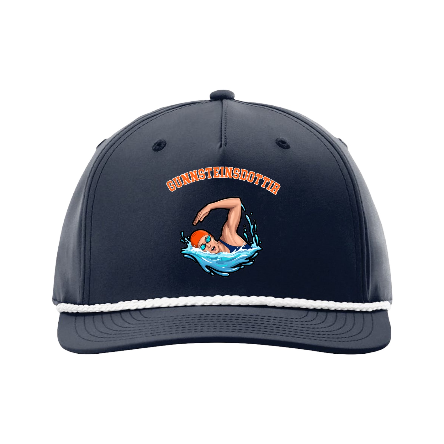 Five-Panel Classic Rope Cap — Shirsey Arch in Navy