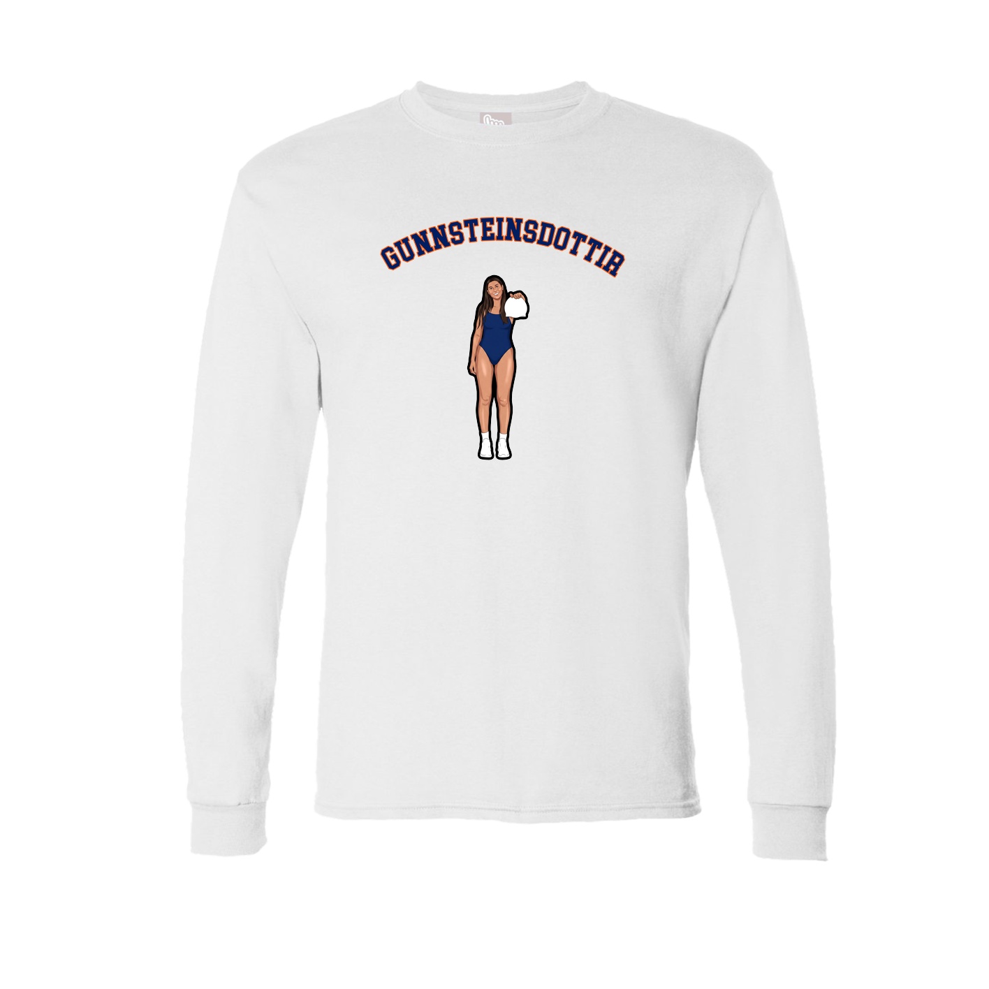 Long Sleeve Tee — Shirsey Arch in White