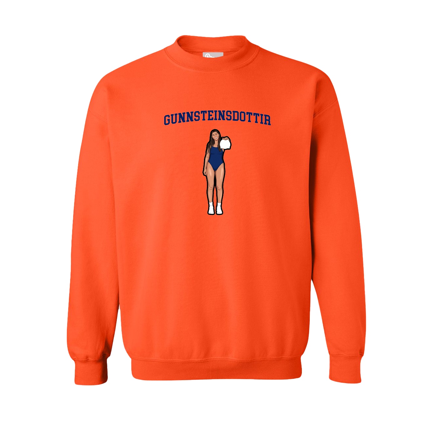 Fleece Crew — Shirsey in Orange