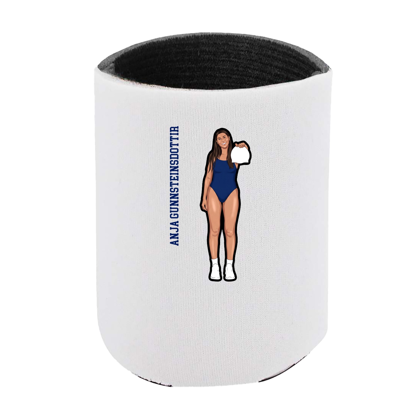 Can Holder — Name Vertical in White