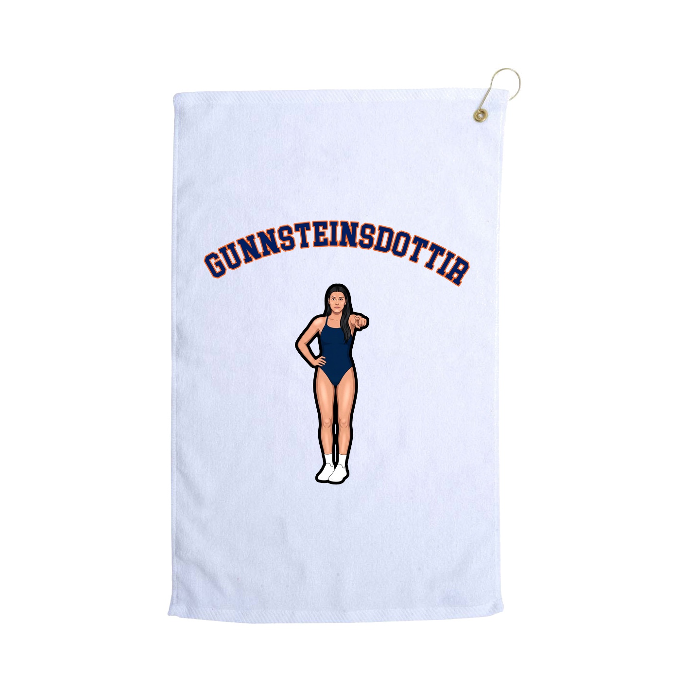 Golf Towel — Shirsey Arch in White