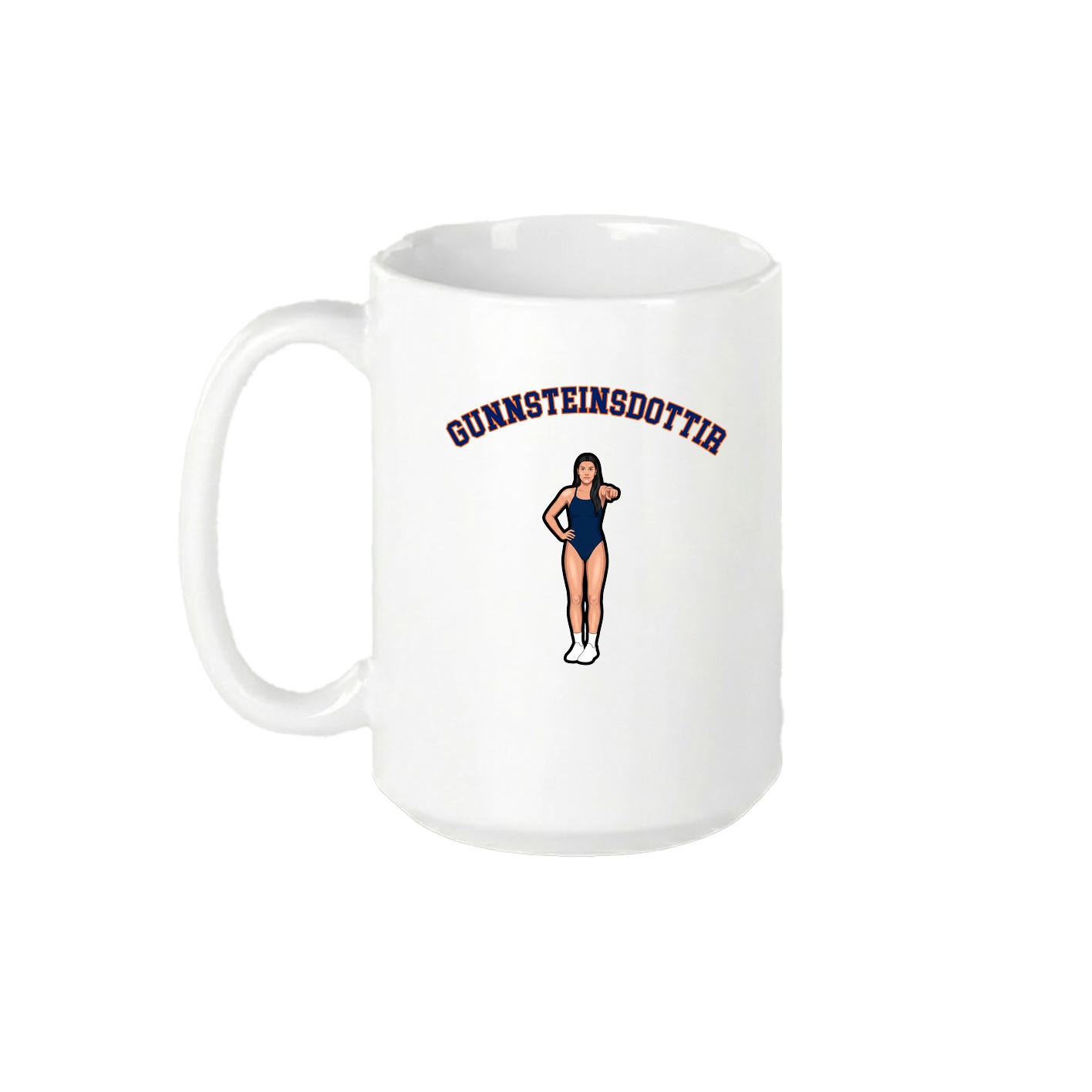 15oz Coffee Mug — Shirsey Arch in White