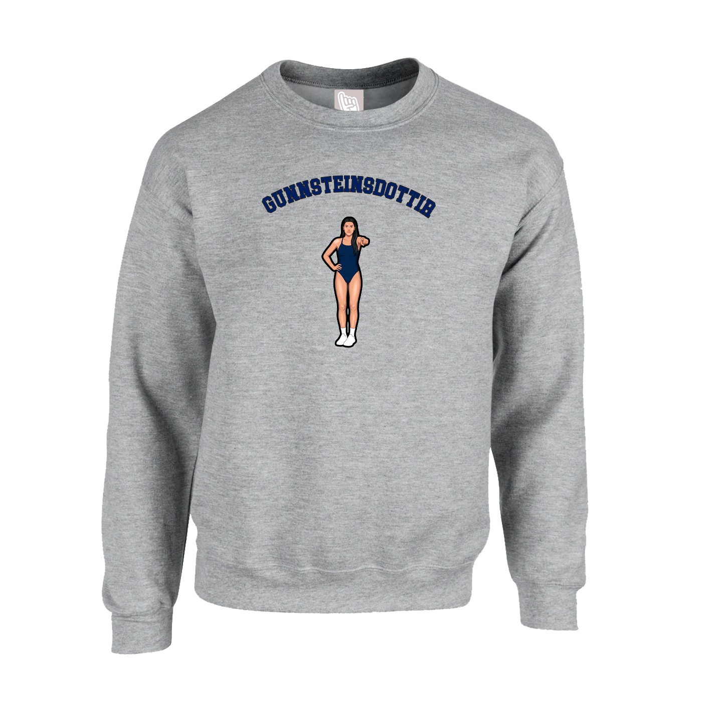 Fleece Crew — Shirsey Arch in Grey