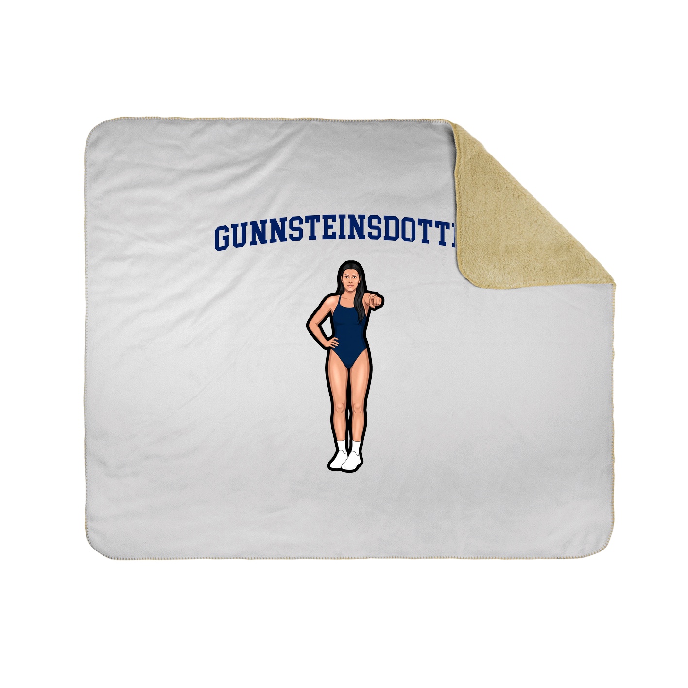 Throw Blanket — Shirsey in White