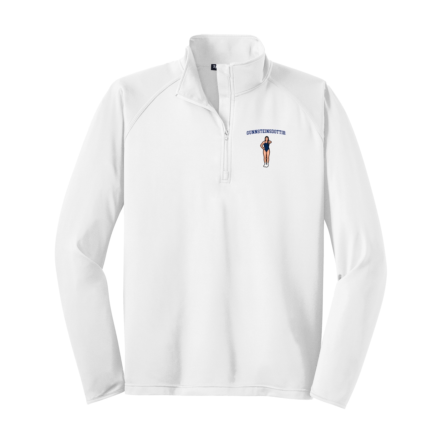 Q-Zip Pullover — Shirsey in White