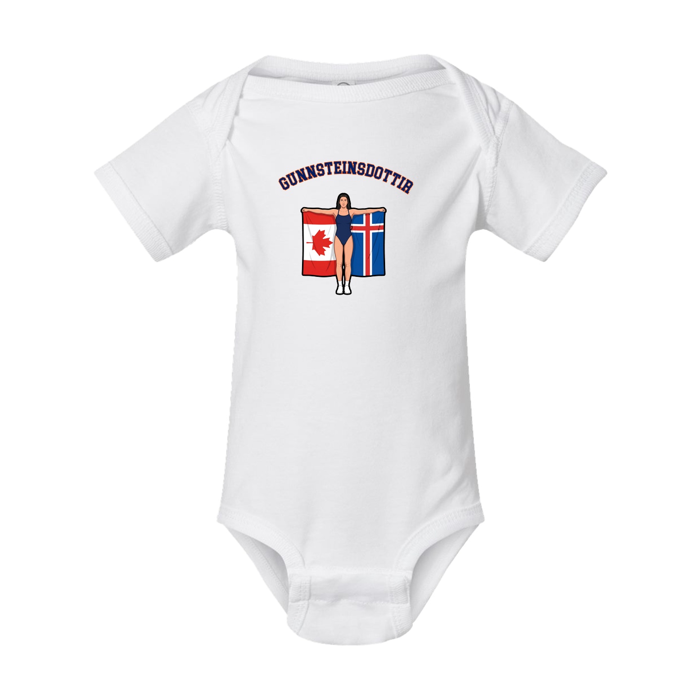 Baby Onesie — Shirsey Arch in White