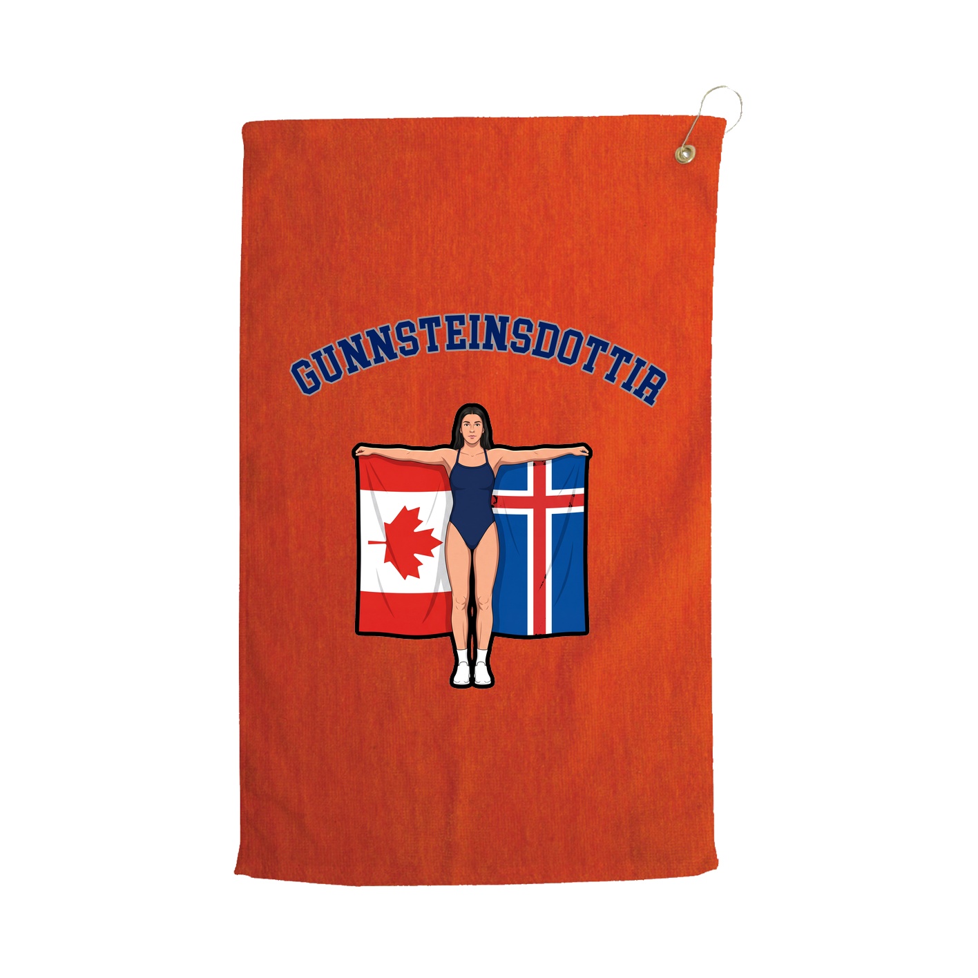 Golf Towel — Shirsey Arch in Orange