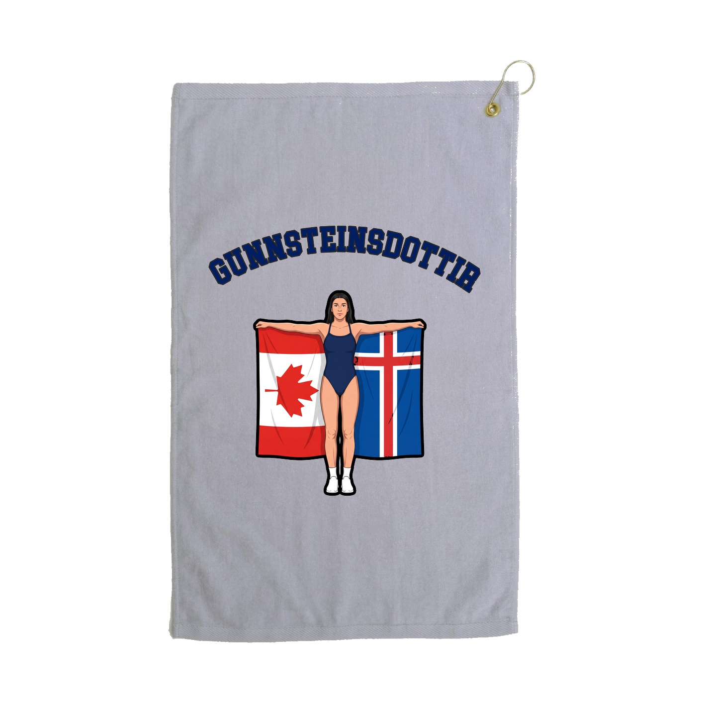 Golf Towel — Shirsey Arch in Grey