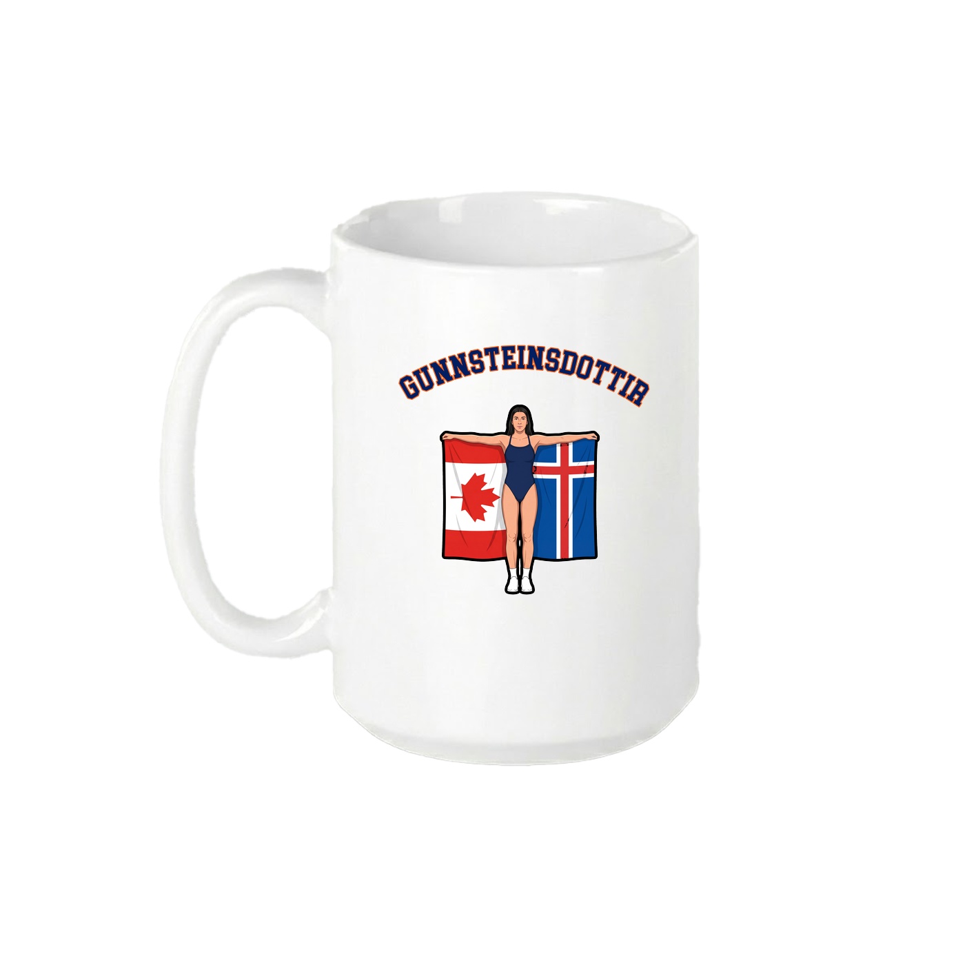 15oz Coffee Mug — Shirsey Arch in White