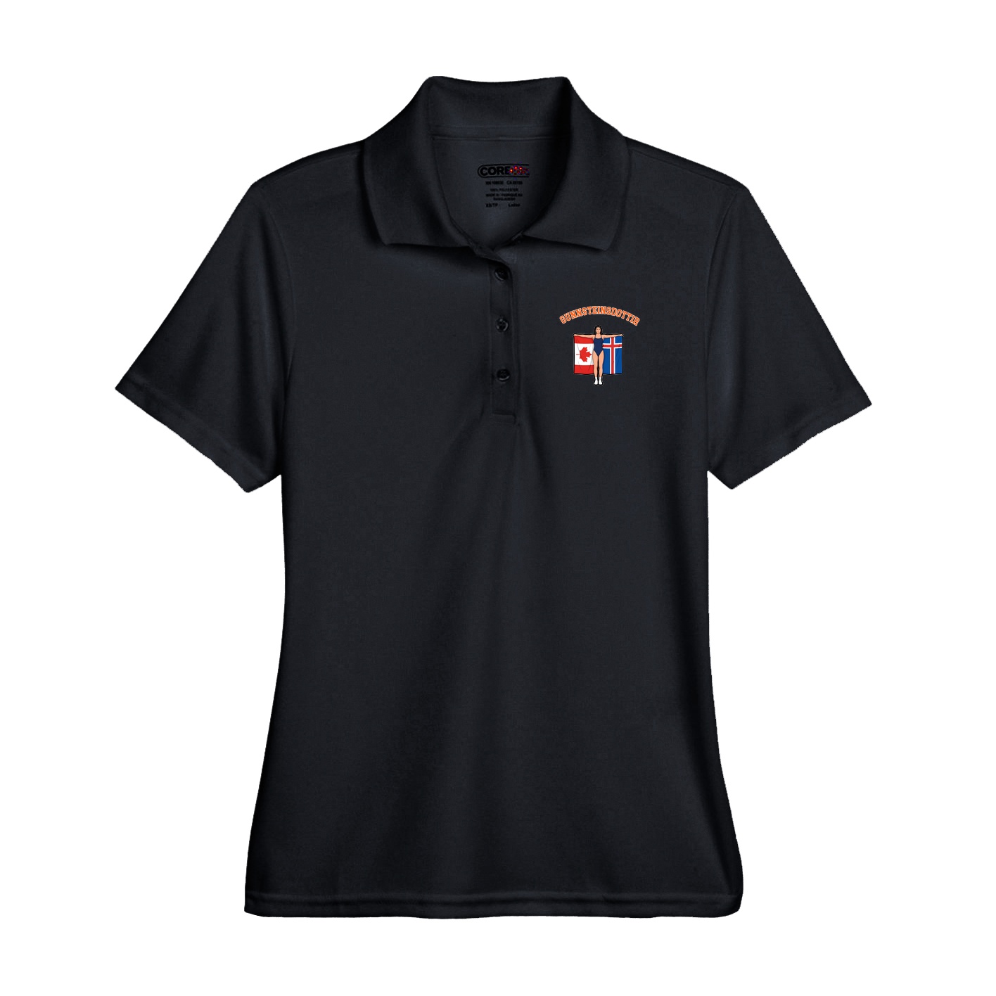 Performance Polo — Shirsey Arch in Black