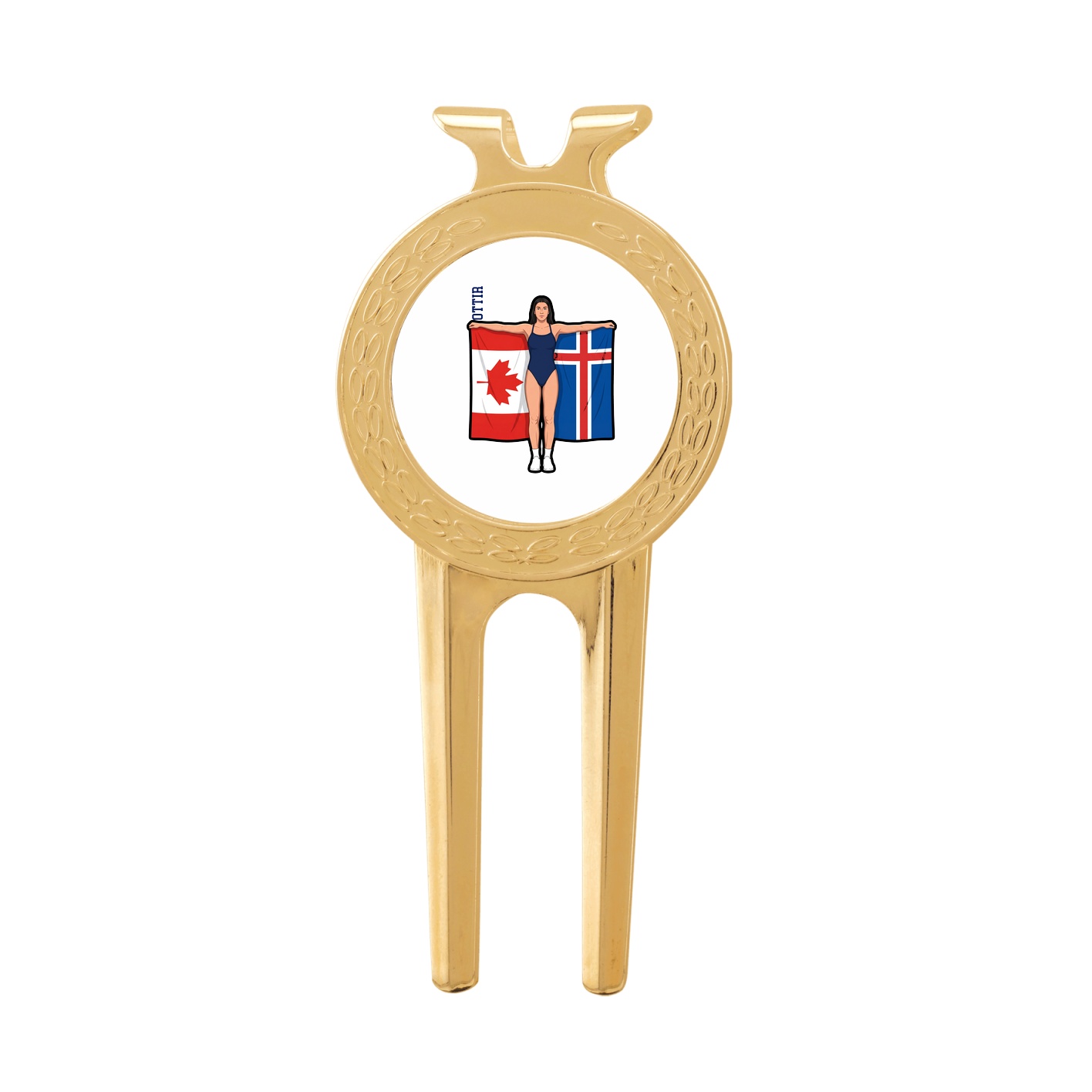 Divot Tool with Ball Marker — Name Vertical in Classic