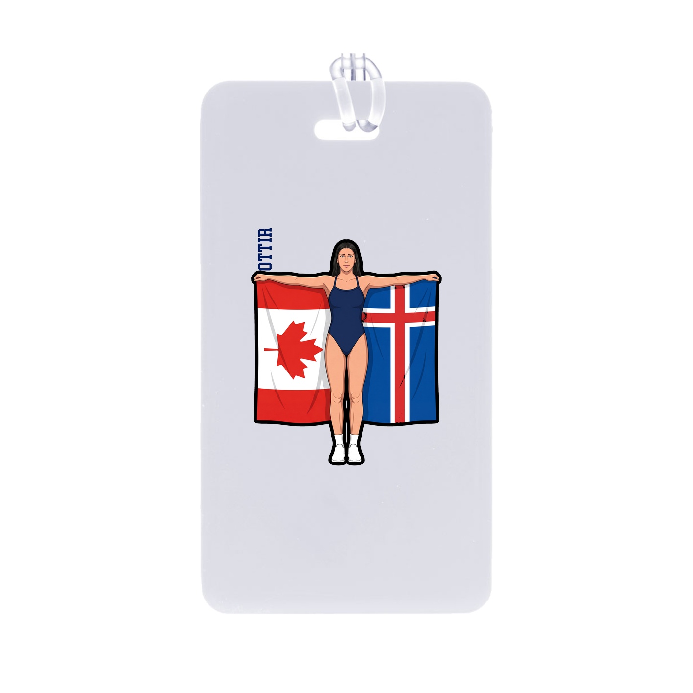 Bag Tag — Name Vertical in Classic