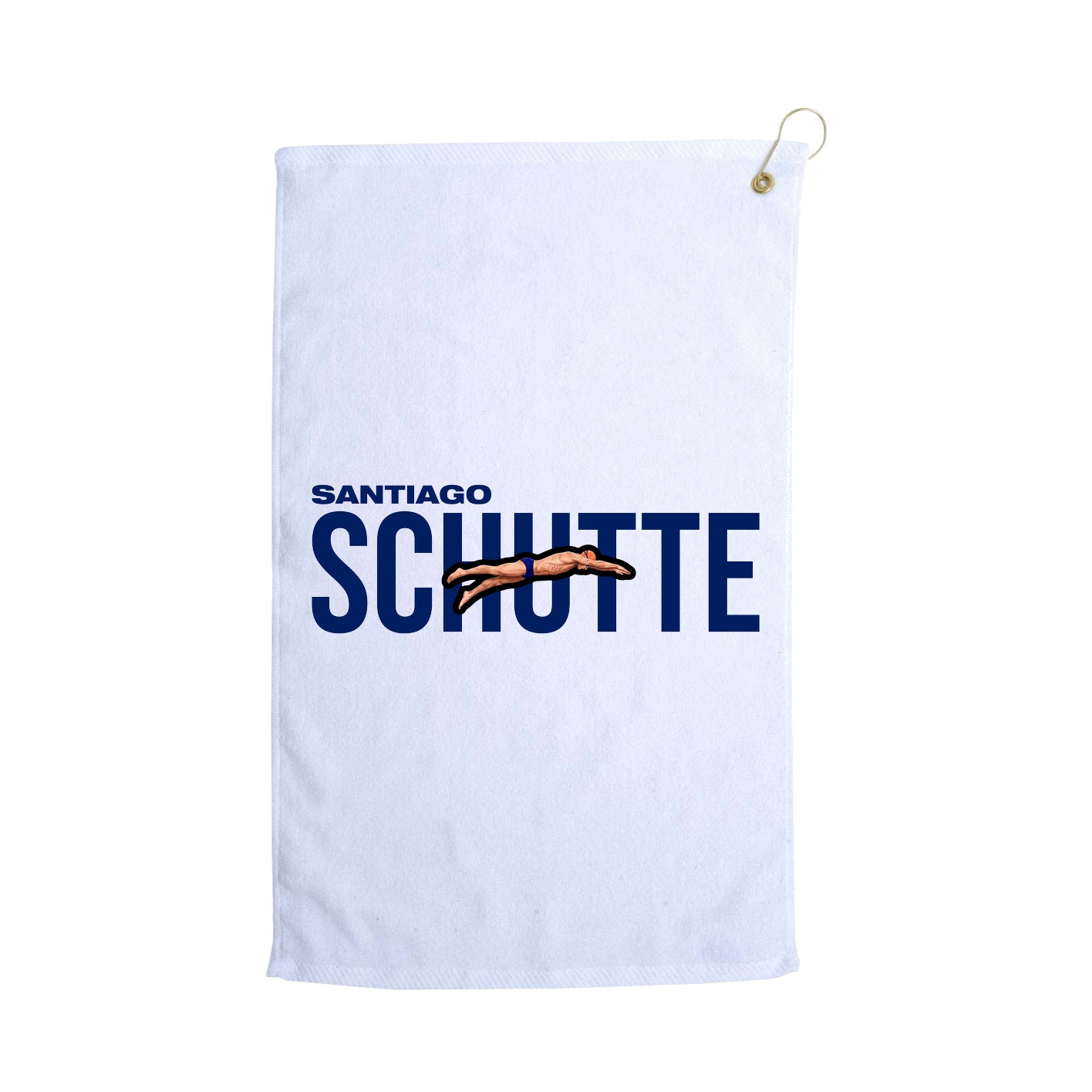 Golf Towel — Player Name in White