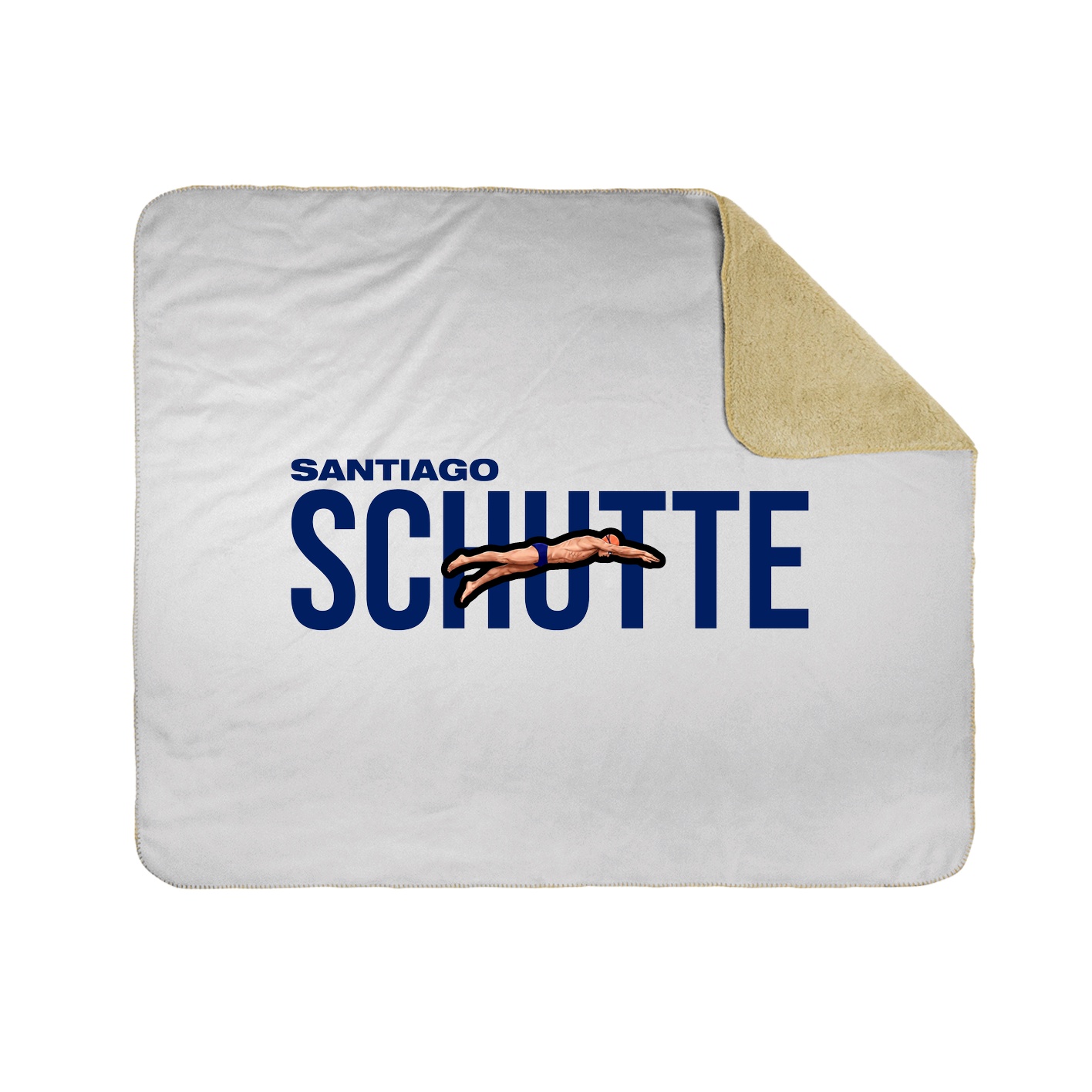 Throw Blanket — Player Name in White