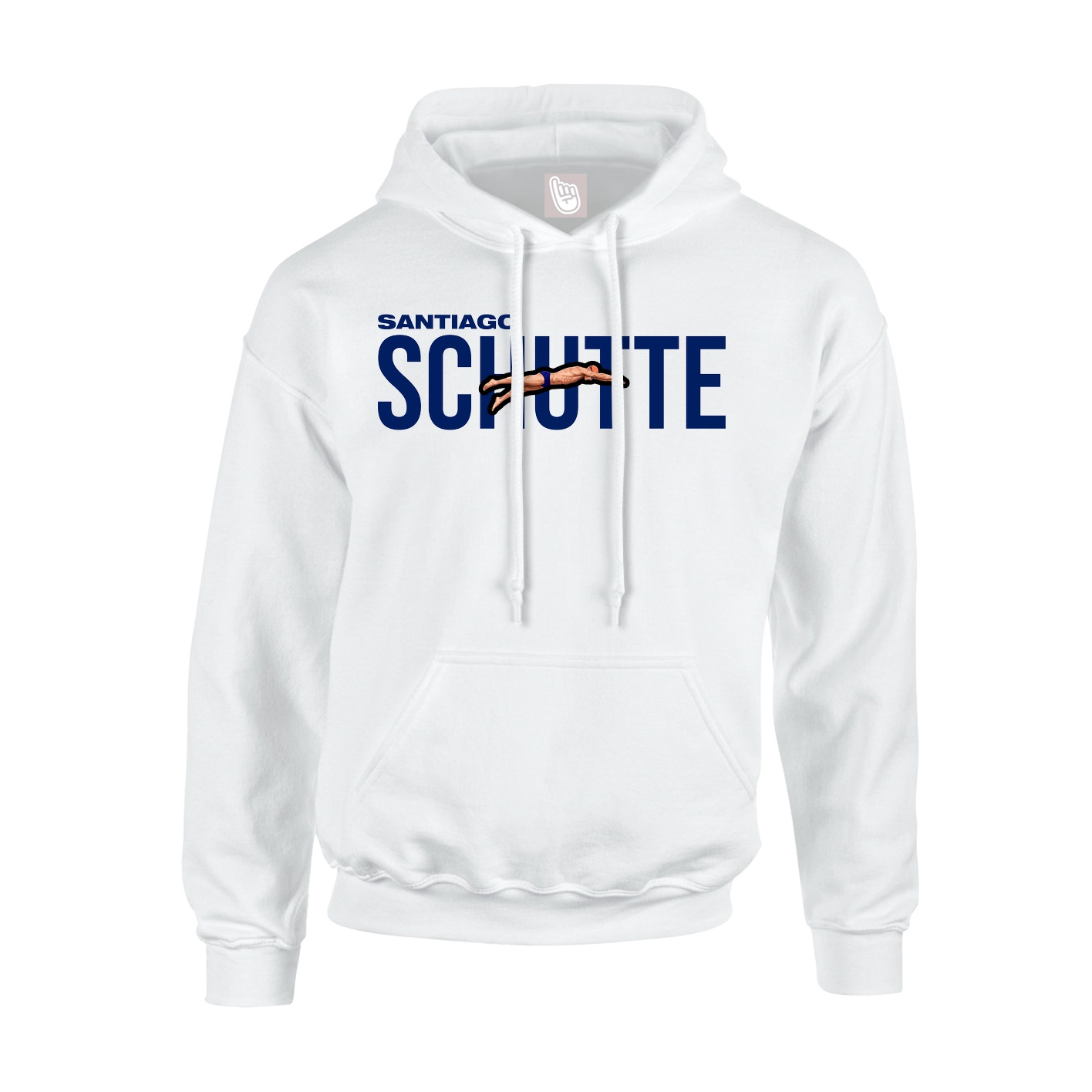Youth Hoodie — Player Name in White