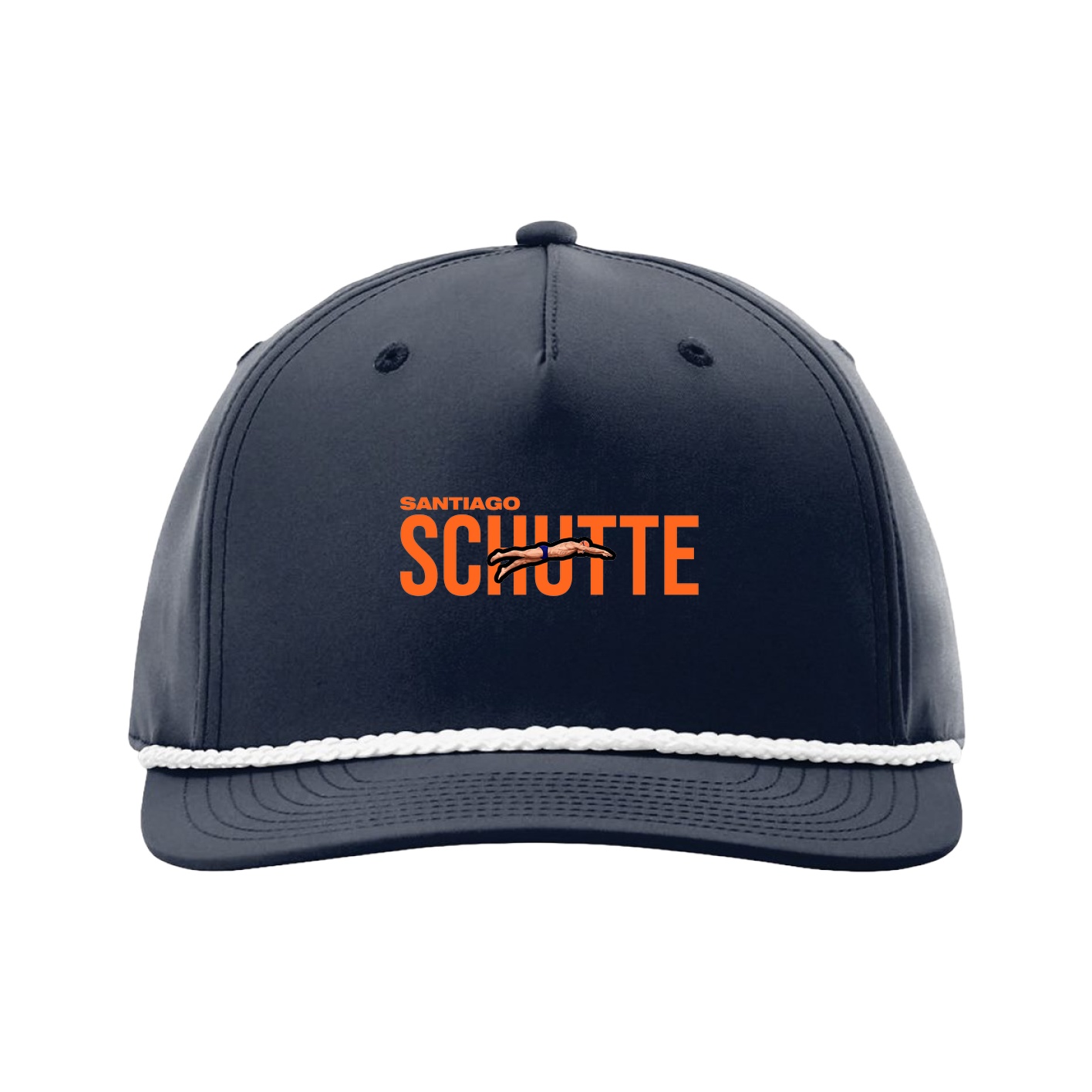 Five-Panel Classic Rope Cap — Player Name in Navy