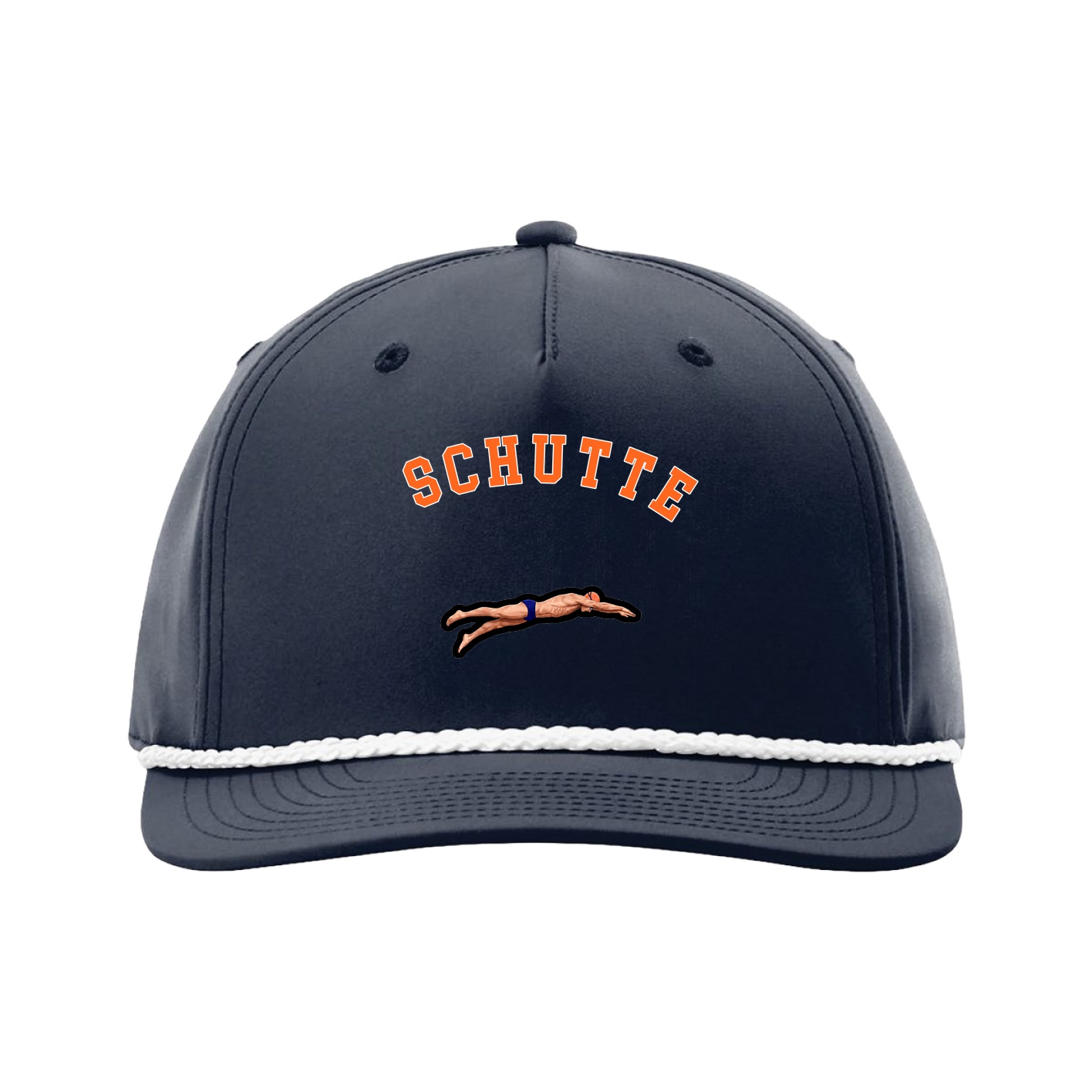 Five-Panel Classic Rope Cap — Shirsey Arch in Navy
