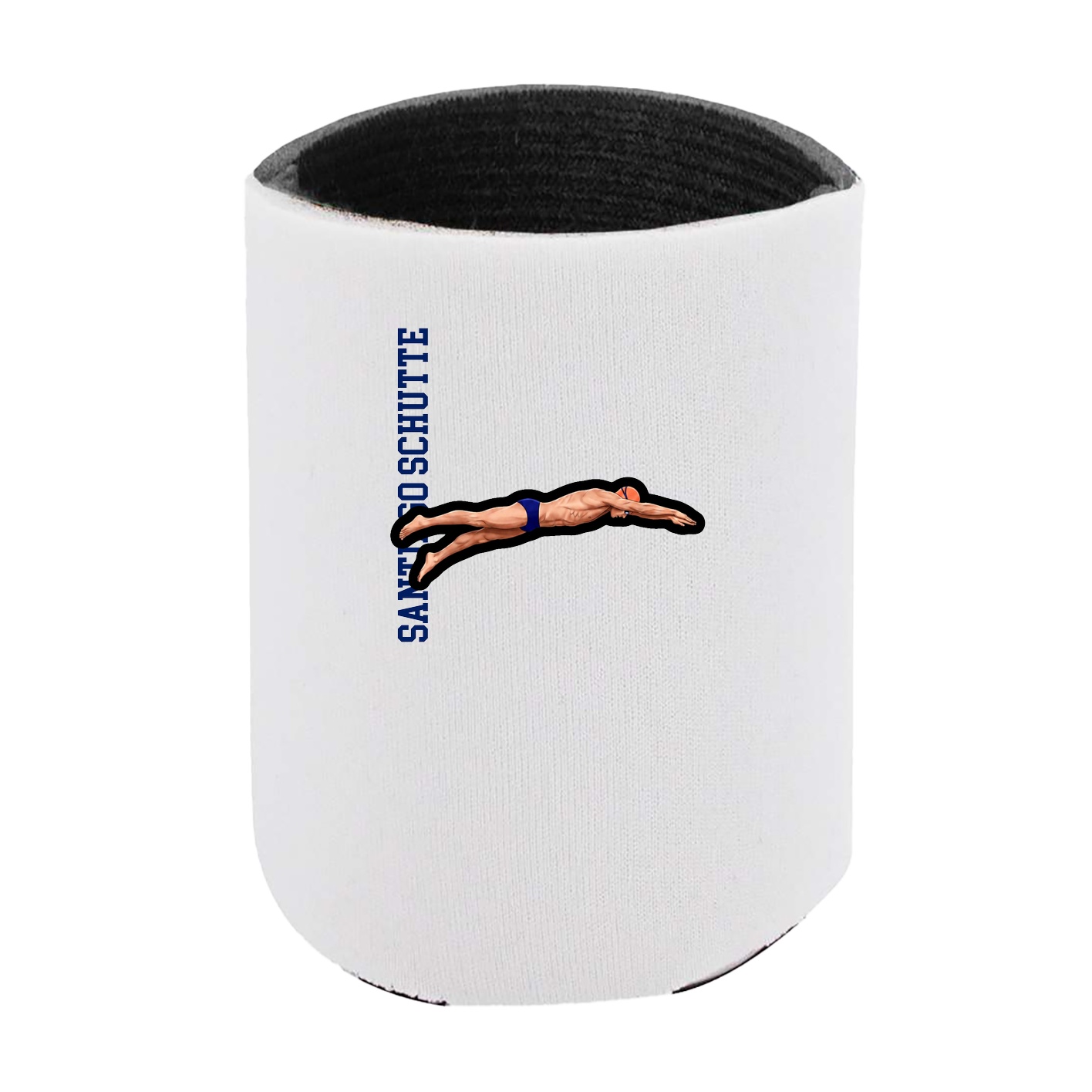 Can Holder — Name Vertical in White