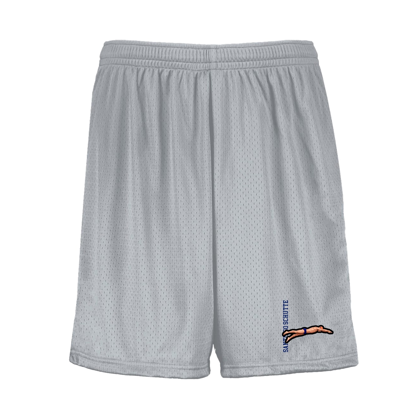 Shorts — Name Vertical in Silver