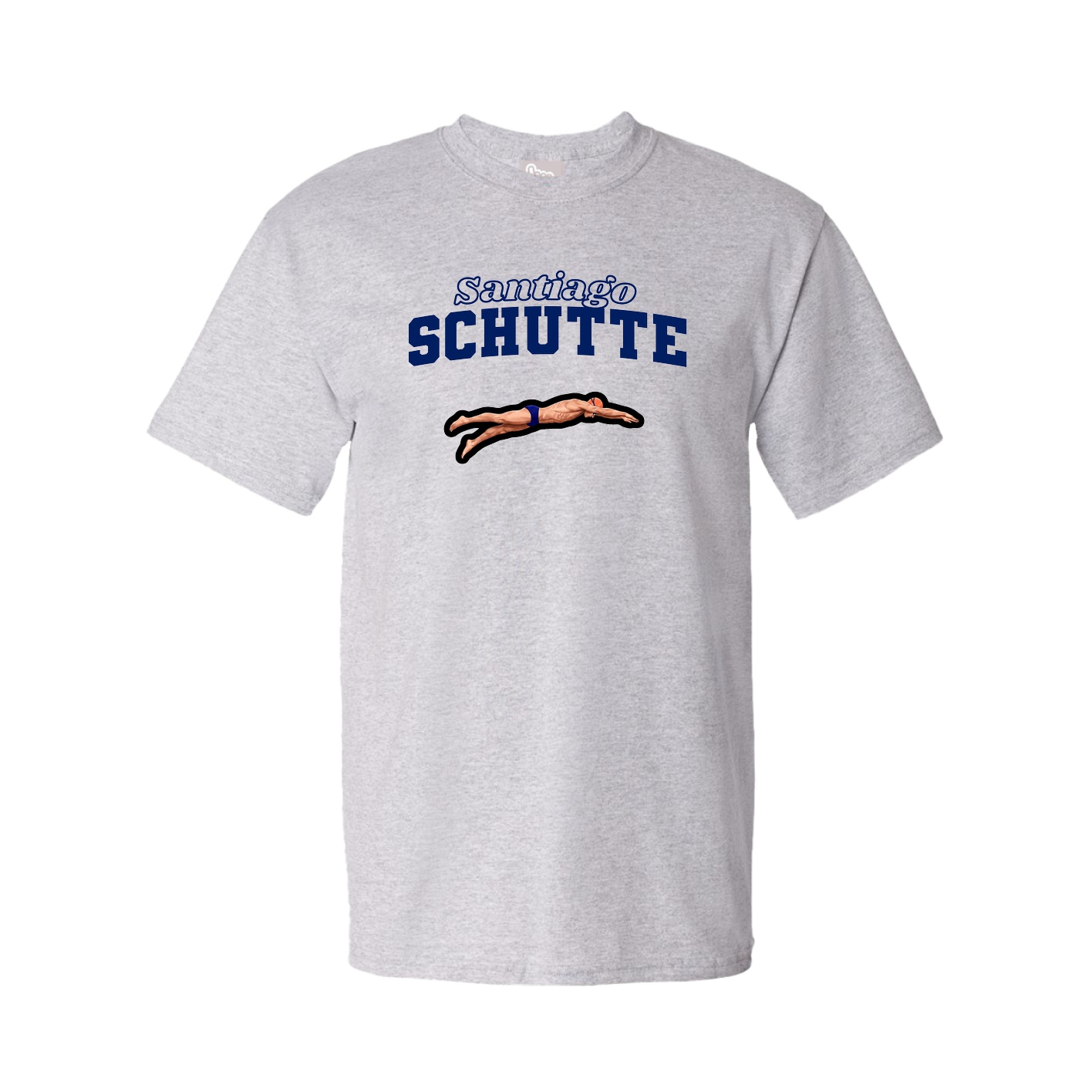 Youth Tee — Name Arch in Grey