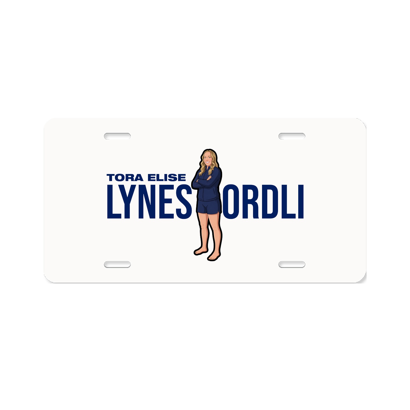 License Plate — Player Name in Classic