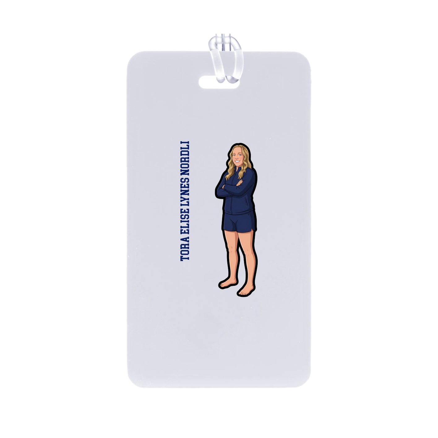 Bag Tag — Name Vertical in Classic