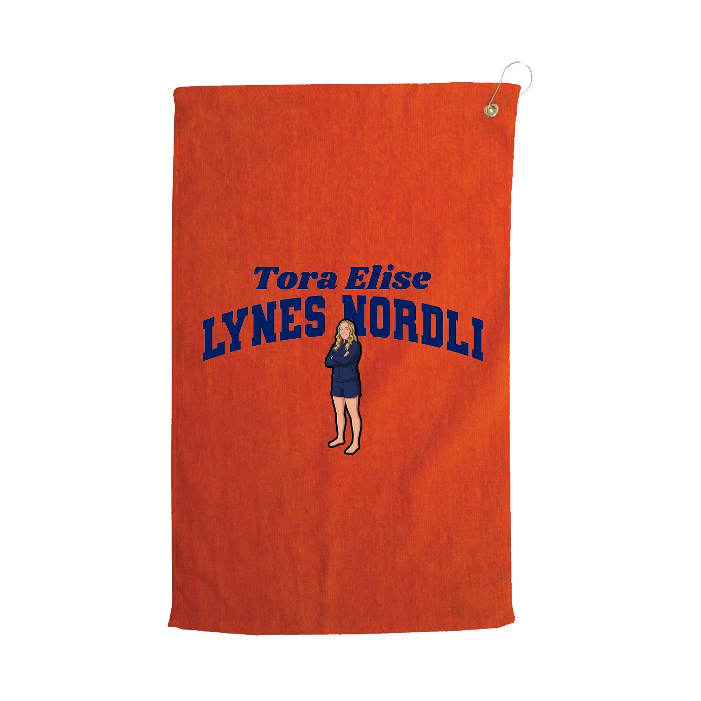 Golf Towel — Signature Arch in Orange