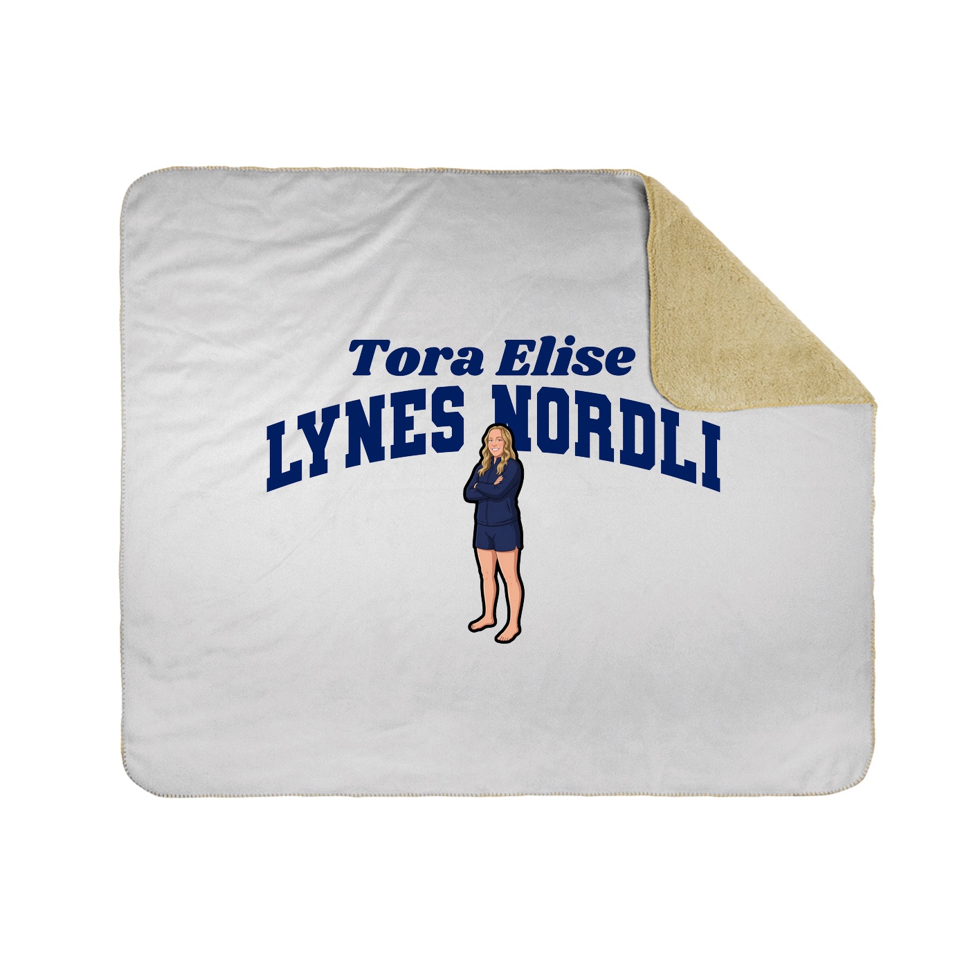 Throw Blanket — Signature Arch in White