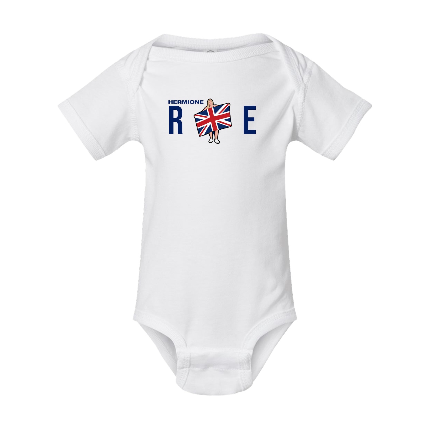 Baby Onesie — Player Name in White
