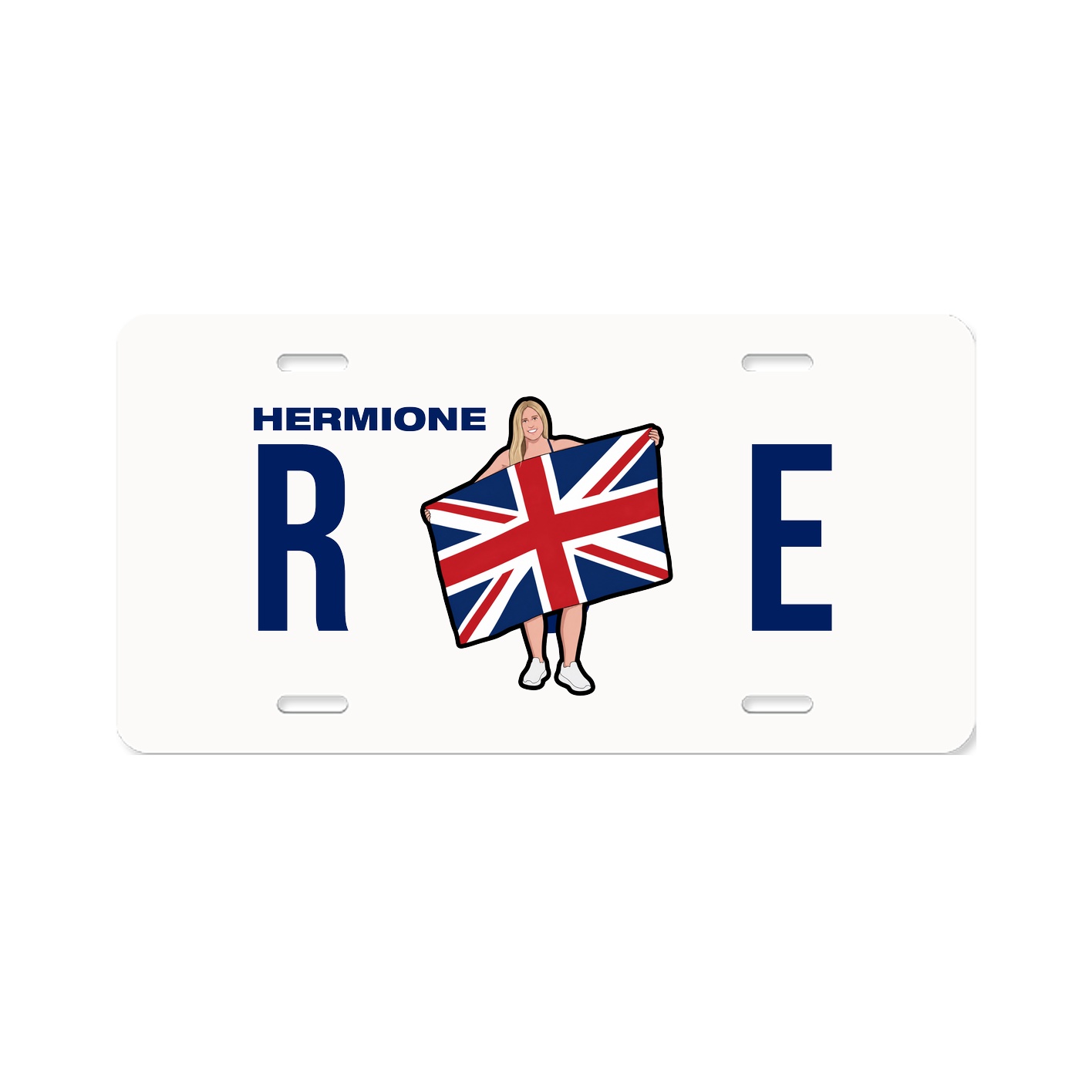 License Plate — Player Name in Classic