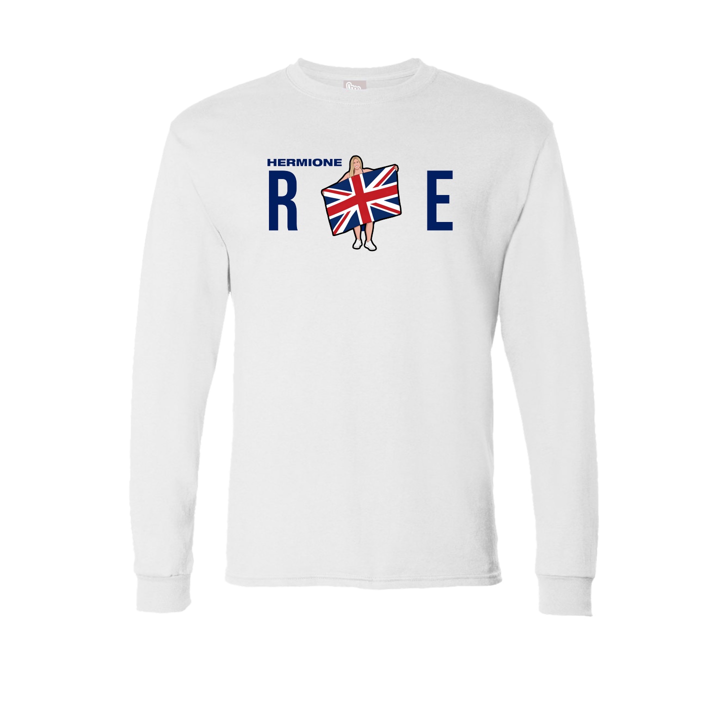 Long Sleeve Tee — Player Name in White