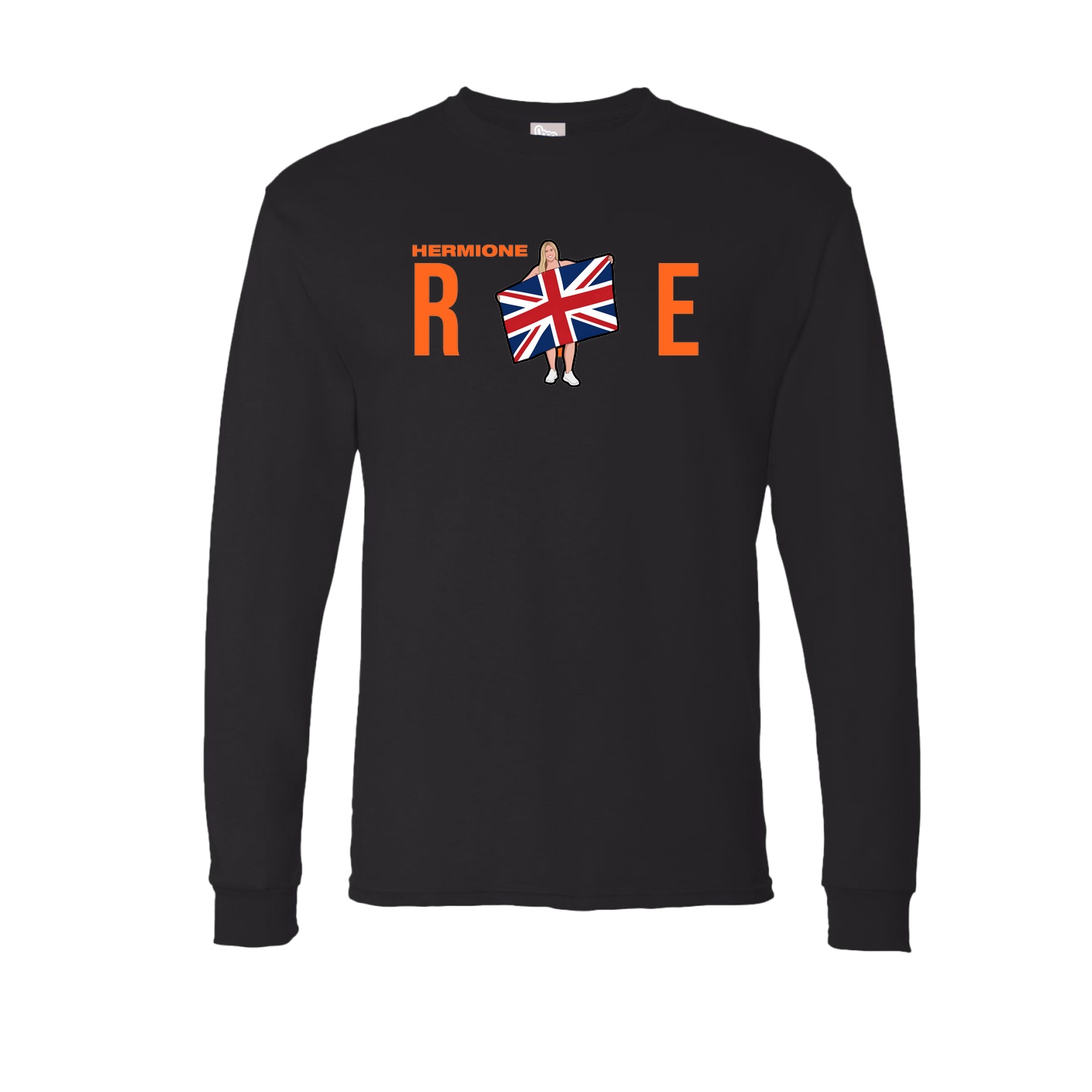 Long Sleeve Tee — Player Name in Black