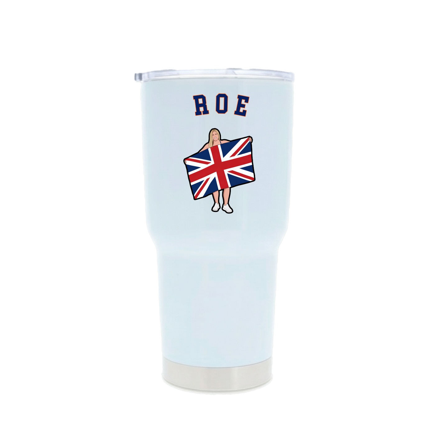 30oz Stainless Steel Tumbler — Shirsey Arch in White