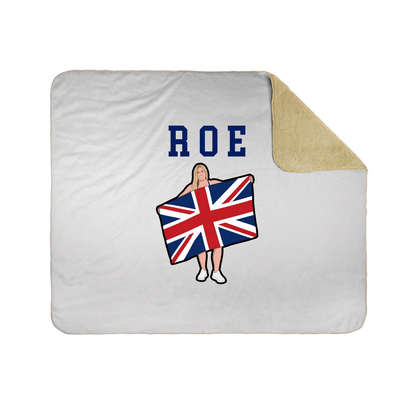 Throw Blanket — Shirsey in White