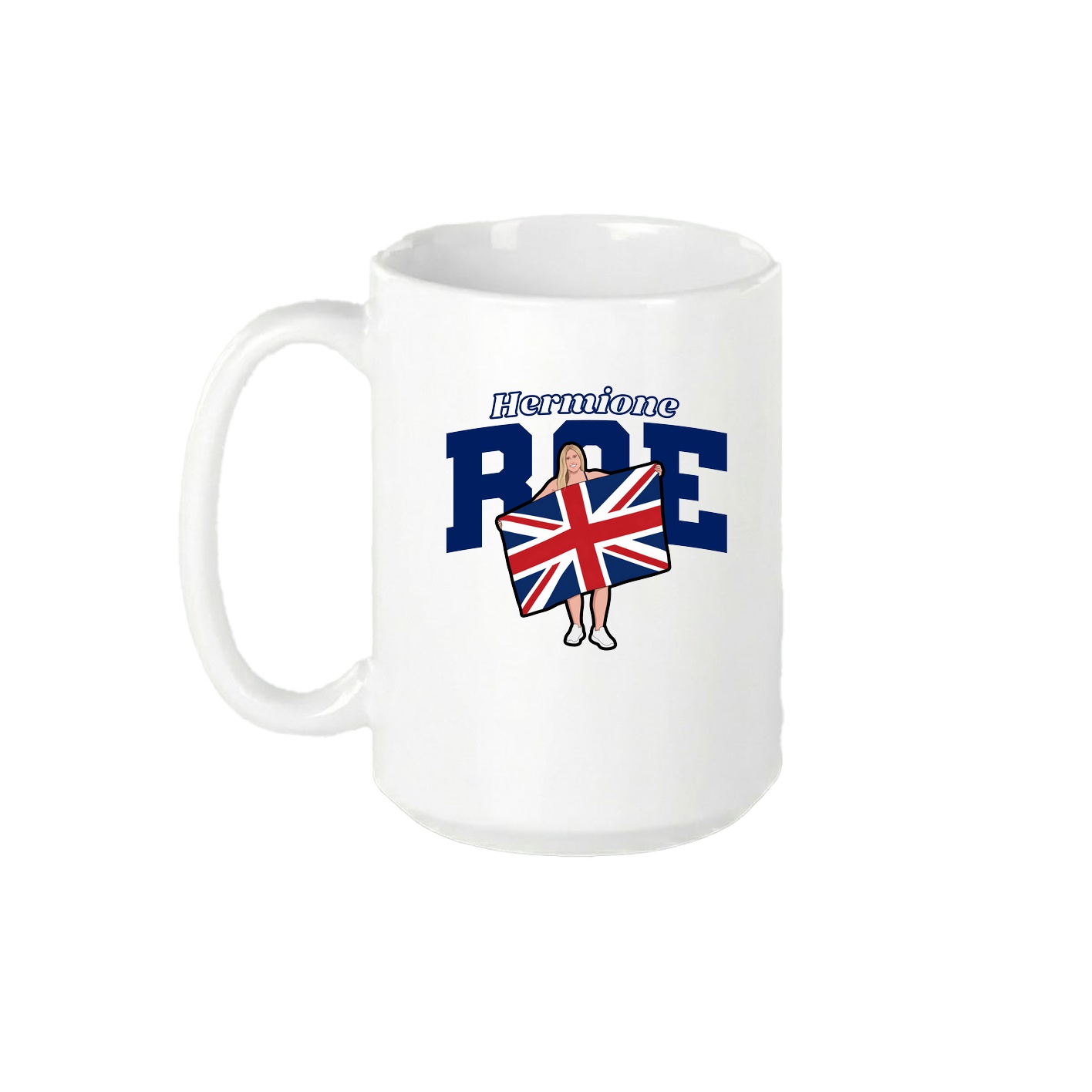 15oz Coffee Mug — Name Arch in White