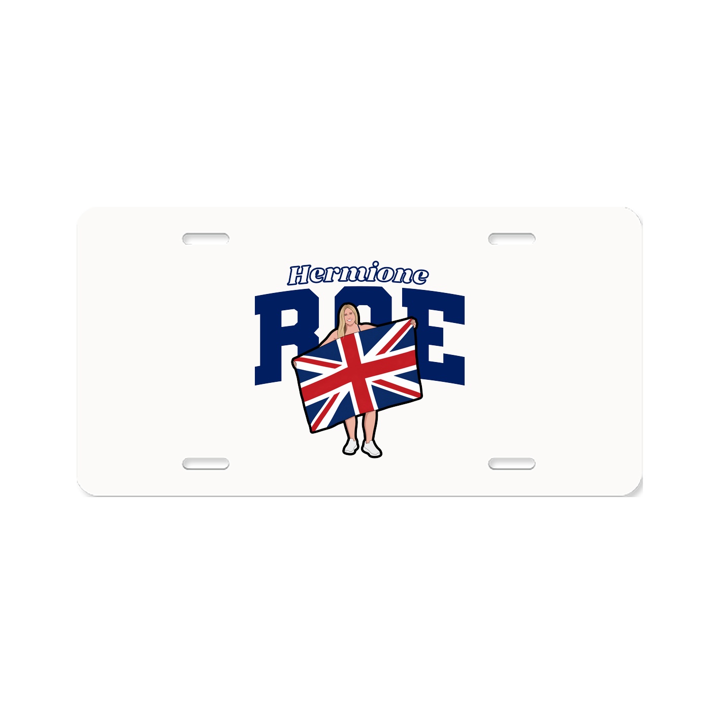 License Plate — Name Arch in Classic