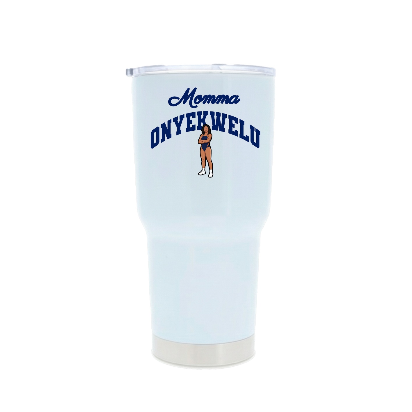 30oz Stainless Steel Tumbler — Mothers Day Arch in White