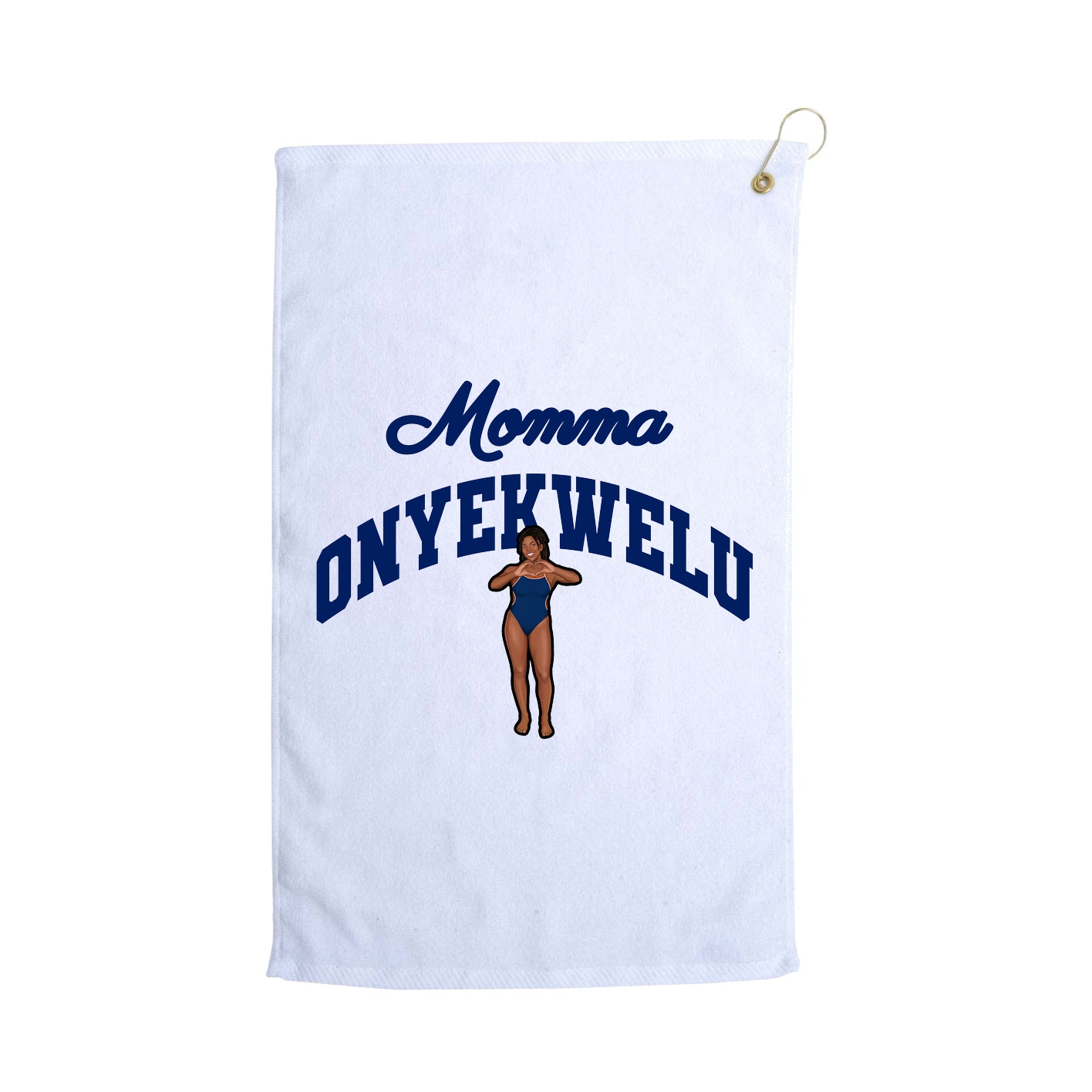 Golf Towel — Mothers Day Arch in White